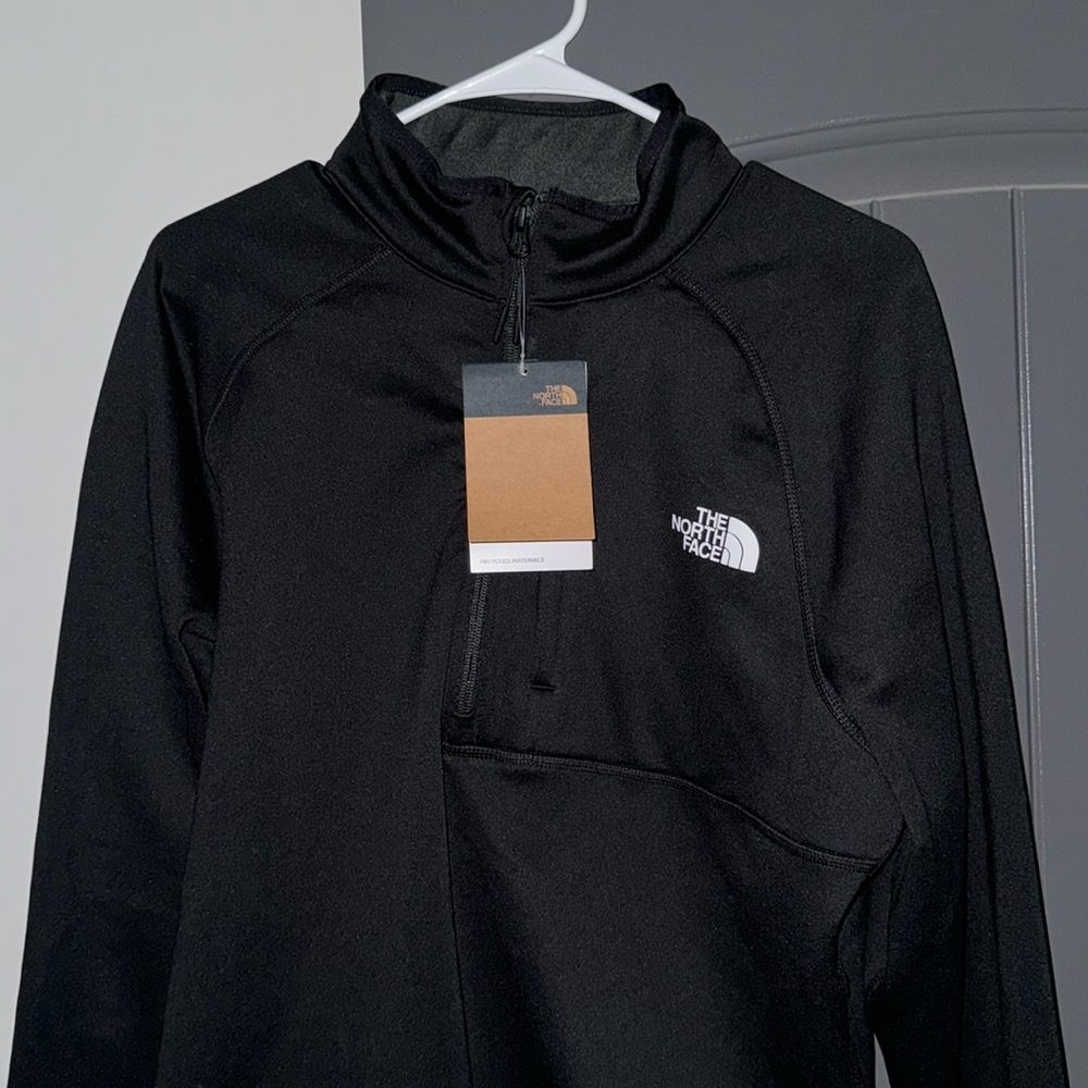North face black thermal jacket